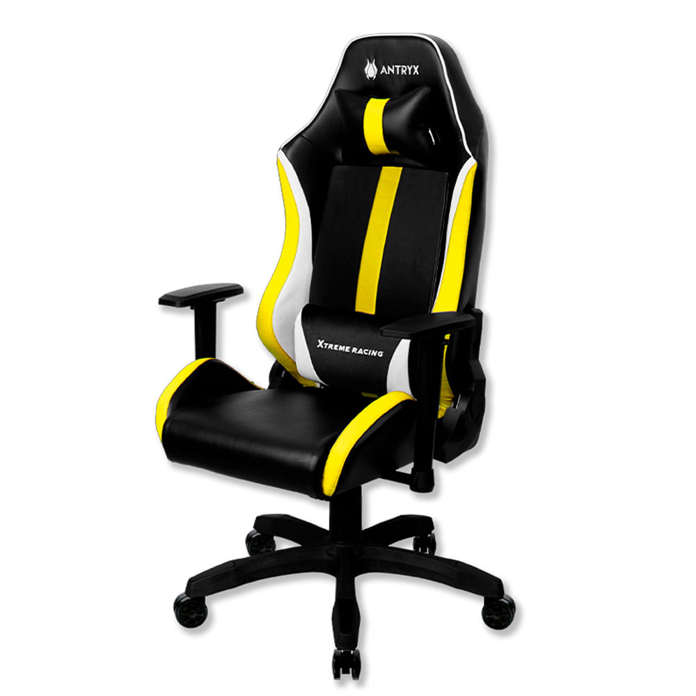 Imagen 2 del producto Silla gamer Antryx Xtreme Racing Nova AXR-4500-2YW, respaldo reclinable 180°, cojines ergonómicos, amarillo